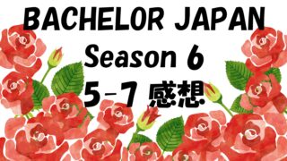 バチェラージャパン６　5－７話の感想