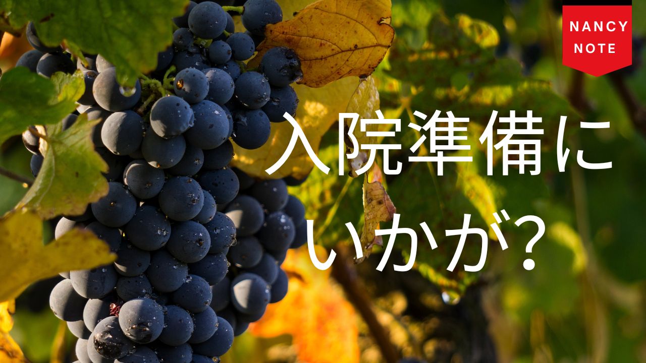 入院準備にワインストッパー