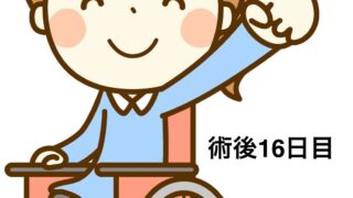 半月板入院日記  #18  初めて一人で松葉杖で移動