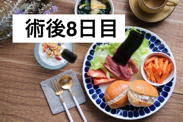 【右膝半月板損傷⑩】手術後8日目