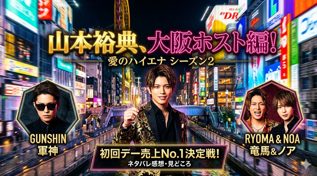 『愛のハイエナ シーズン2』総評・感想！山本裕典の大阪ホスト編が神すぎる