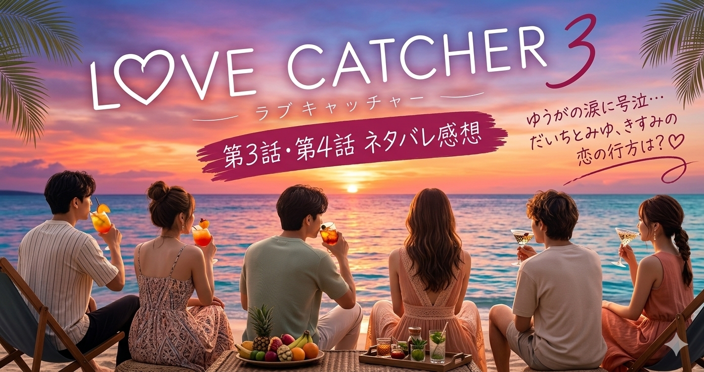 ラブキャッチャージャパン3 第3話・第4話ネタバレ感想！ゆうがの涙に号泣…だいちとみゆ、きすみの恋の行方は？